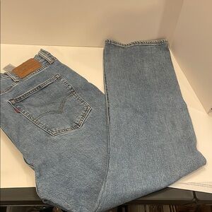 Levi's Blue Straight-Leg Jeans Classic Denim